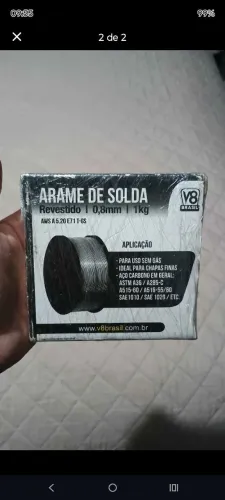 Arame de solda 1Kg 0,8mm FRETE GRATIS