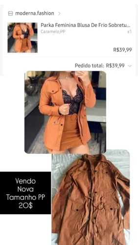 CASACO NOVO TAMANHO PP
