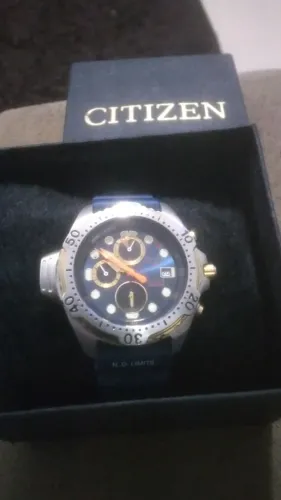 Citizen 3740 série ouro fundo azul baixei p vender logo
