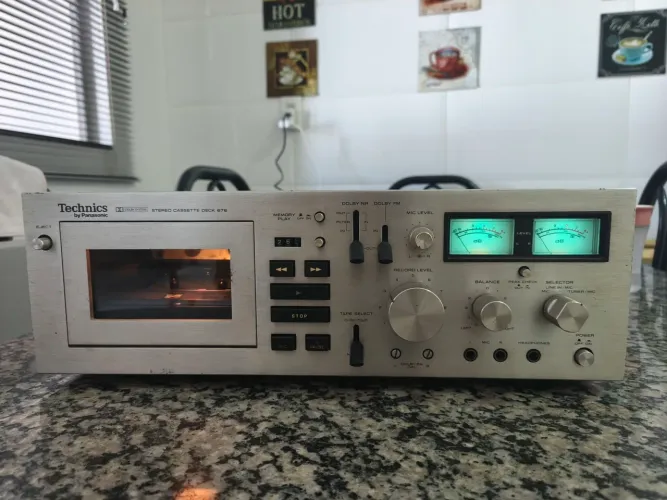 Tape deck Technics Panasonic 676-US cabeça de ferrite