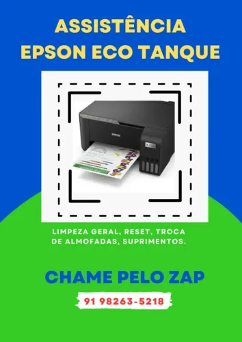 MANUTENÇÃO EPSON ECOTANK, HP E CANON