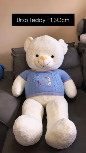 Teddy Branco Gigante 1,30cm