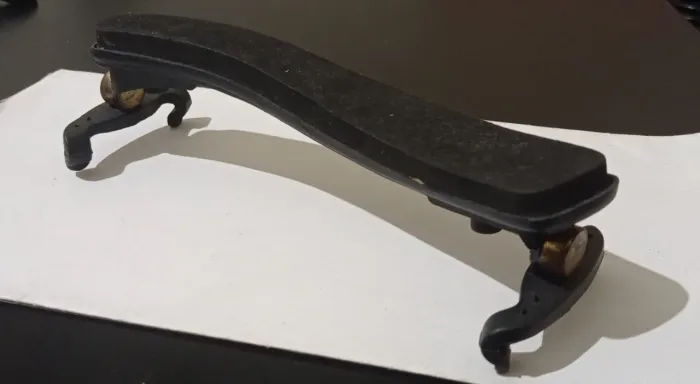 Espaleira m Violino 1/2 E 1/4 Estilo Kun Ajustável Preta