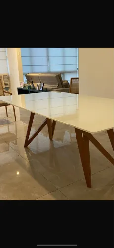Mesa jantar branca loja franccino