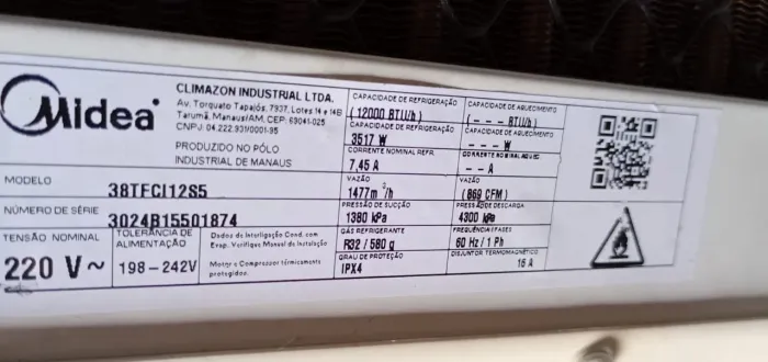 ar condicionado midea 220V
