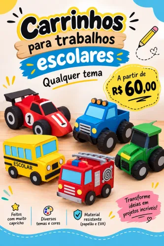 Carrinho de papelão