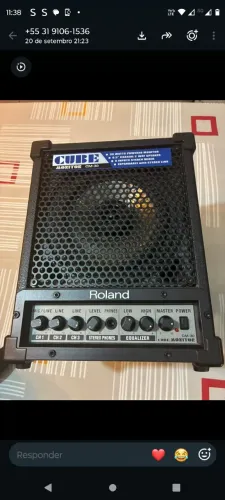 Amplificador cubo Roland cm30 novinho com beg