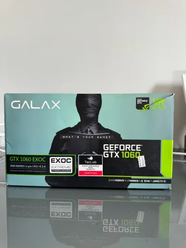 PLACA DE VÍDEO GALAX - GTX 1060 EX OC BLACK 3GB