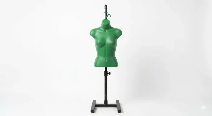 5 itens Busto plástico com pedestal expositor de camisetas