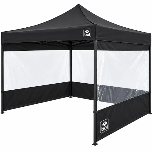 Gazebo Dobrável Pagoda Com Paredes 3m x 3m Preta Bel