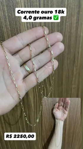 Corrente de ouro 18k / oportunidade