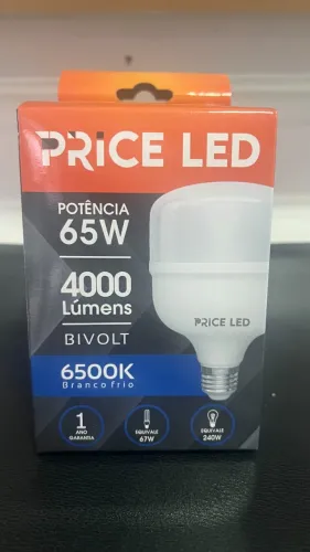 Lâmpada Led Bulbo 65W Luz Branca Price Led