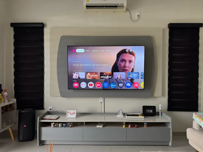 Rack + Painel para TV - 100% MDF | Semi-novo