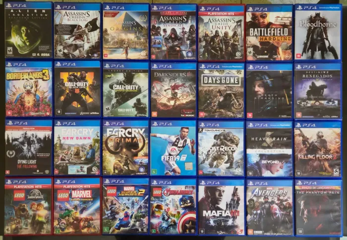 Jogos de PS4 - Playstation 4 originais novos e seminovos a partir de R$ 79,90 ate R$ 99,90