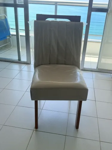 Par de Cadeiras Estofadas Modernas - JL Móveis 