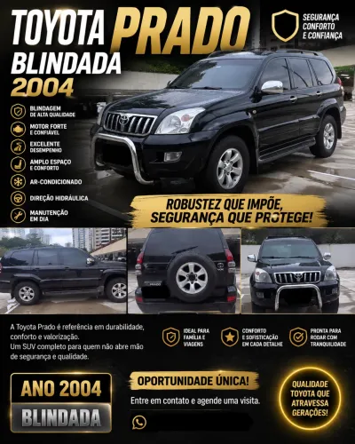 Toyota Land Cruiser Prado 3.0 4X4 TB Diesel AUT 2004