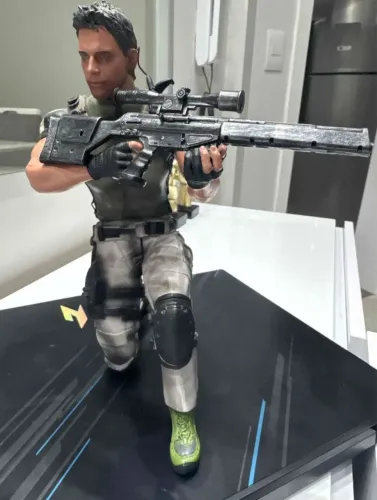 Chris redfield Resident evil 1/6 crazy toys única peça venda Brasil
