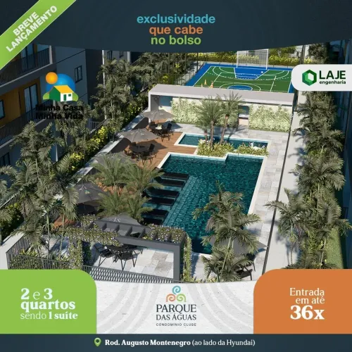 Parque das Águas Condomínio Clube - Saia do aluguel e tenha o que e seu