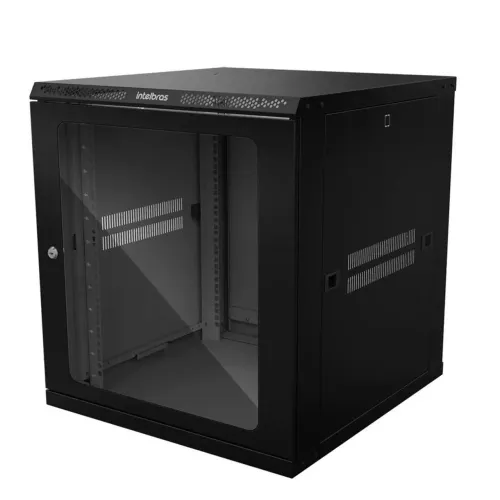 Rack Intelbras 19 Desmontável Mrd 1257 De Parede 12u X 570mm
