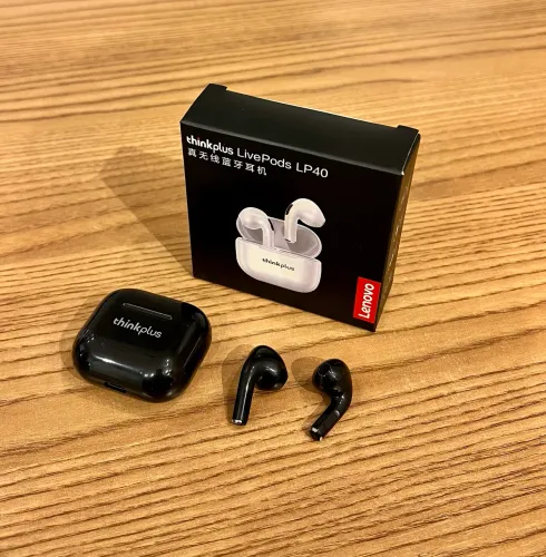 Fone de Ouvido Bluetooth Lenovo LP40 Preto