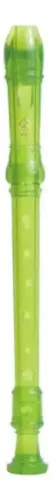 Flauta Doce Germânica Soprano Concert Trc57g Resina Abs Amarelo Neon