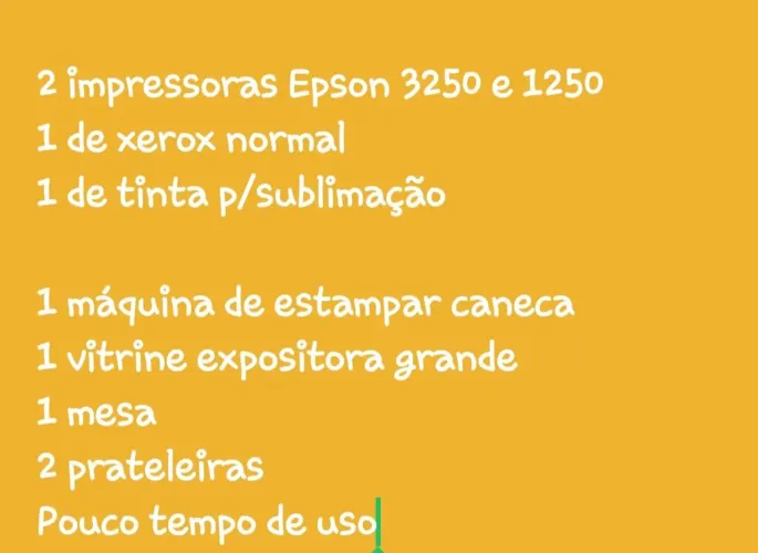 Vende se negócio próprio de xerox .