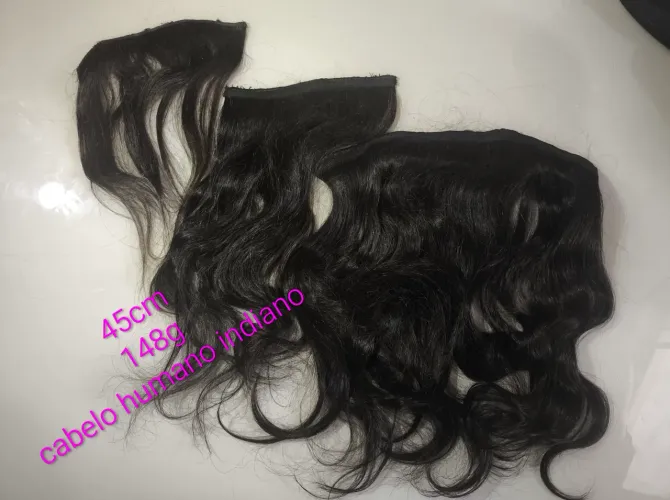 Cabelo humano<br>Pronto para ponto americano ou tictac.<br>200g<br>1.000,00