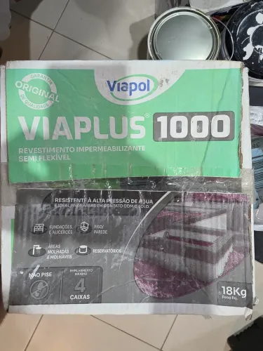 Revestimento hipermeabilizante semi flexível VIAPLUS 1000