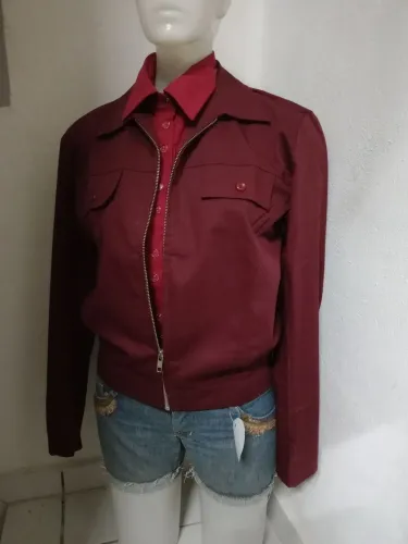 jaqueta de brim Santista