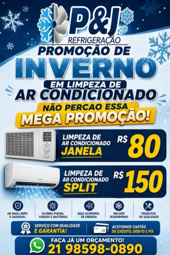 PROMOCAO EM LIMPEZA DE AR CONDICIONADO