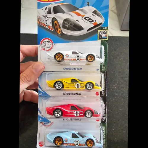 FORD GT40 MKIV 1967 - SET com 4 minis - HOT WHEELS
