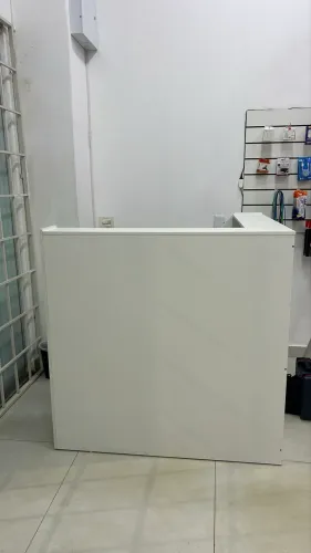 BALCÃO CAIXA MDF BRANCO