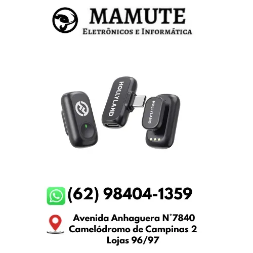 Microfone Hollyland Lark A1 Mini Usb-c Preto S/ Case