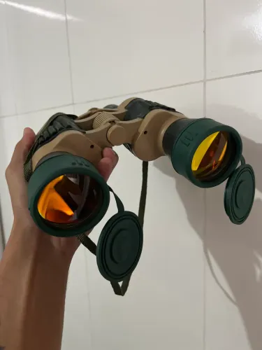 Binóculo 7x50 Estilo Militar com Bolsa - Excelente Estado