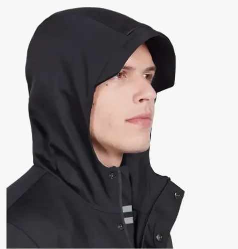 Jaqueta Aramis Masculina Nylon Hoodie Liquid Repeller Preta