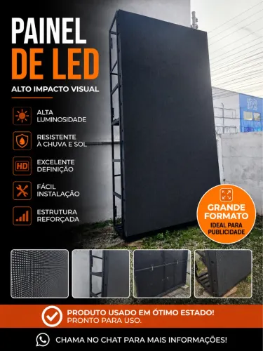     Painel de LED P5 4x2m Full HD 