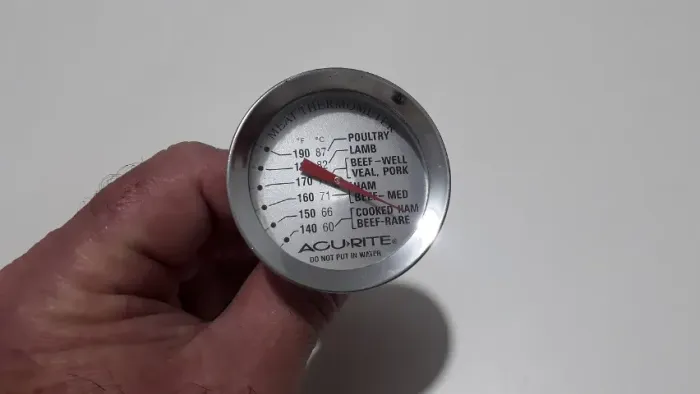 Termômetro culinário AcuRite espeto 60-87ºC/140-190ºF aço inox