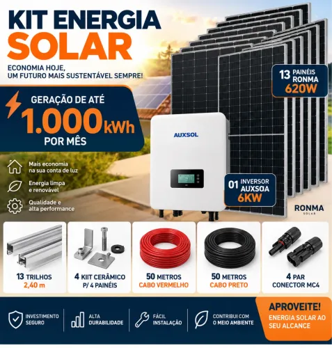 KIT ENERGIA SOLAR 1.000KWH