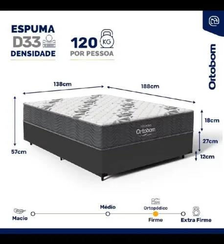 Cama box Ortobom - quase nova