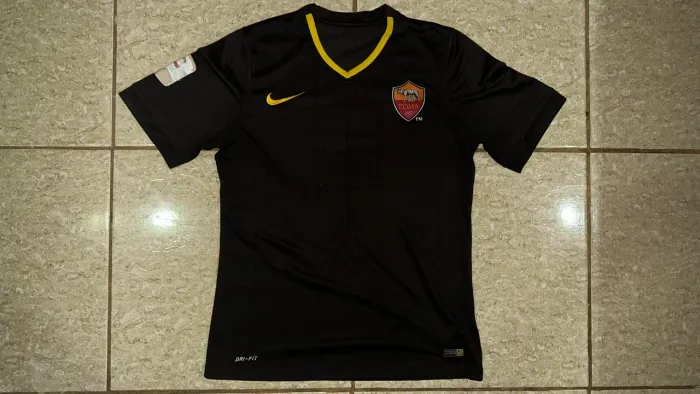 camisa roma nike dri-fit - raridade (com patch oficial italiano) 2014/2015