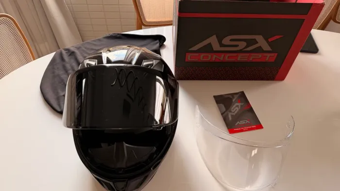 Capacete ASX preto 60