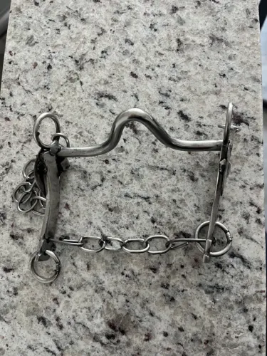 Freio/ bridão Inox para cavalo NOVO