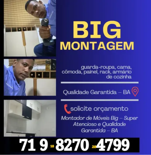 montador de móveis de confiança na Bahia