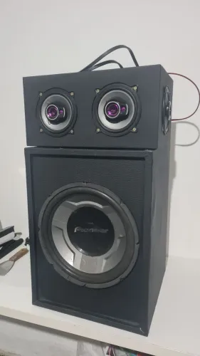 Caixa Bob Residencial Pioneer Sub 12 + 4 Falantes Com Bluetooth E Fonte