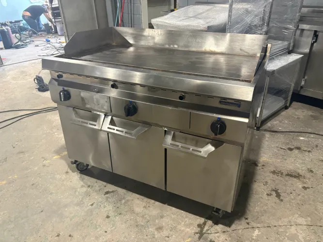 Chapa Industrial a Gás Tramontina 120 cm - Chapa 15 mm - Base em Inox(Aceito Cartão)