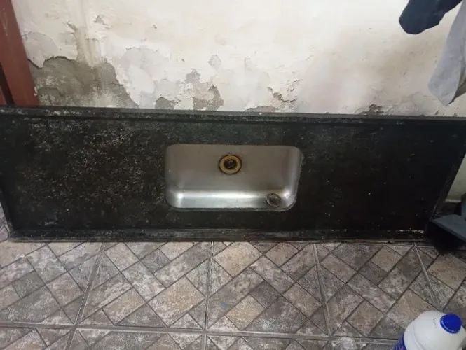Pia de mármore, completar com Cuba 