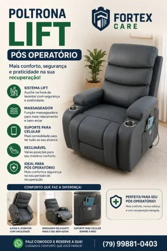Aluguel de Poltrona Reclinável Lift