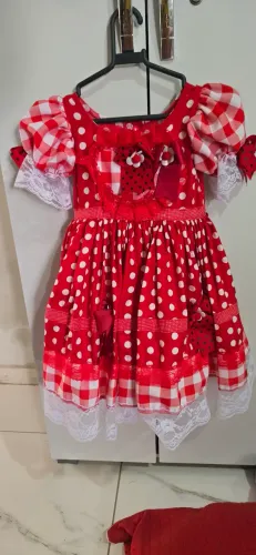 Vestido de quadrilha infantil tamanho 4