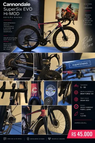 Cannondale SuperSix EVO Hi-MOD Rapha SRAM Force 12v - Tam 50