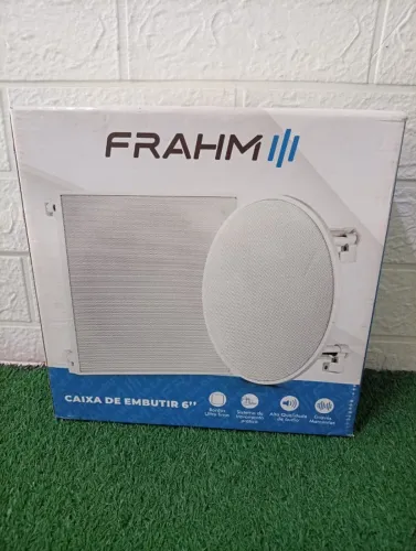 Caixa de Som de Embutir Arandela Frahm com falante de 6''